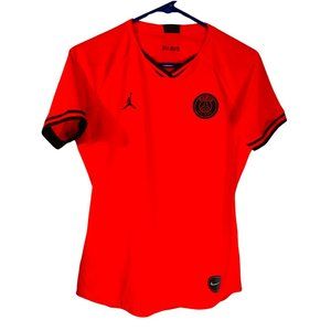 Nike Jordan Women's Paris Saint Germain Jersey Size S Red Soccer PSG Shirt
